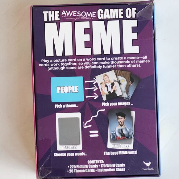Cardinal Games The Awesome Game of Meme Card Game - Ages 14+ | 3-6 players - Picture 4 of 7
